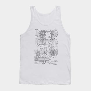 Zigzag Mechanism for Sewing Machine Vintage Patent Hand Drawing Tank Top